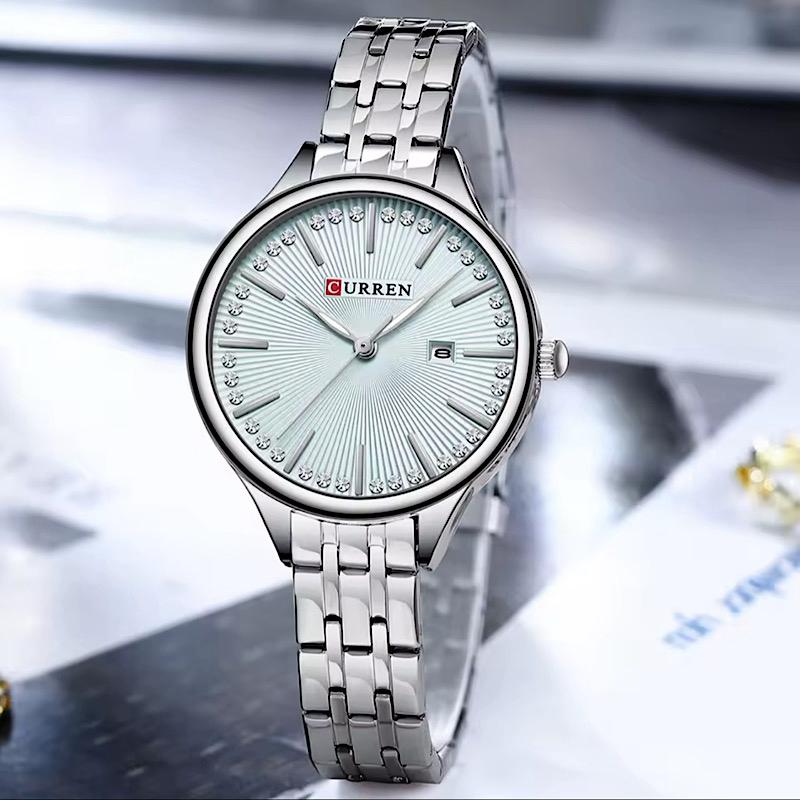 Curren 9099 Elegant Stainless Steel Women's Watch.