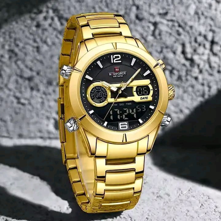 Gold Naviforce NF9232 watch