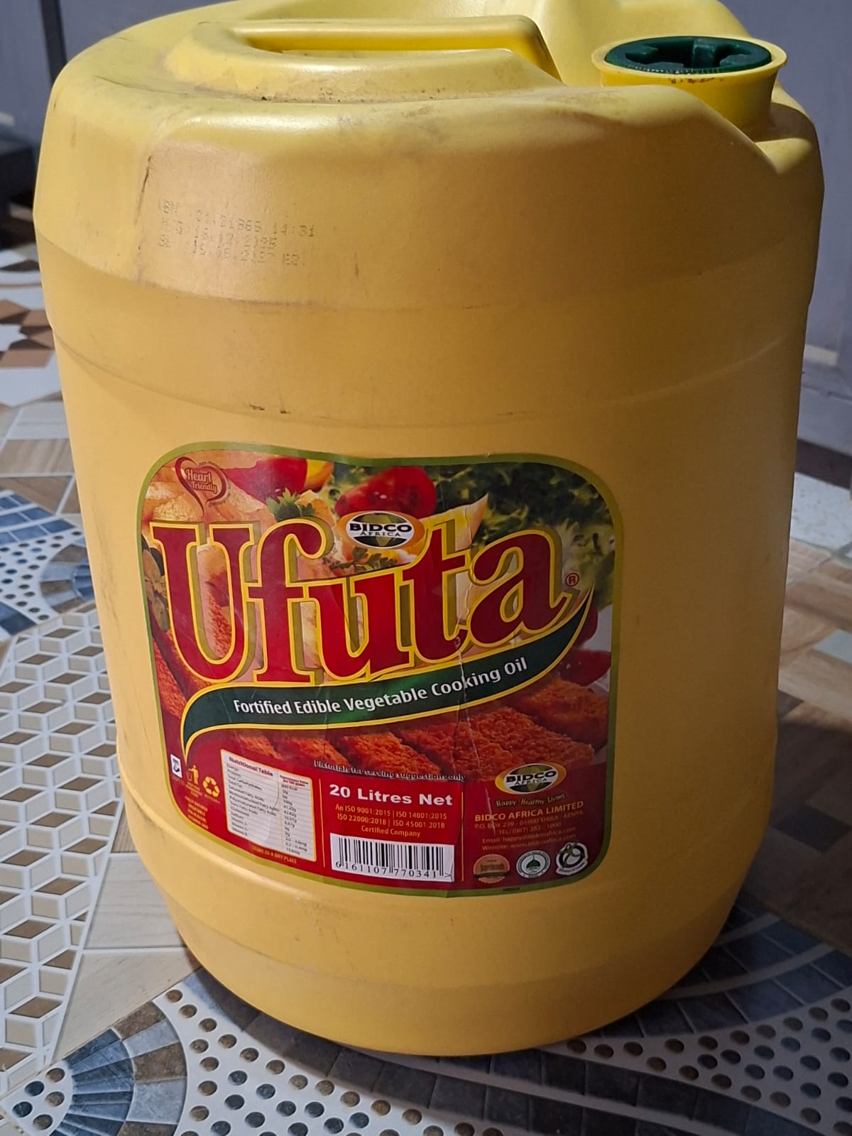 Cooking oil 20ltrs 5 jericans on MobileUza